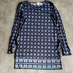 EUC Michael Kors Sz M navy blue/blue dress